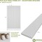 Ekena Millwork 94H x 5/8T Adjustable PVC Slat Wall Panel Kit w/ 4W Slats, Unfinished contains 11 Slats SWP55X94X0625UN - alternate 3